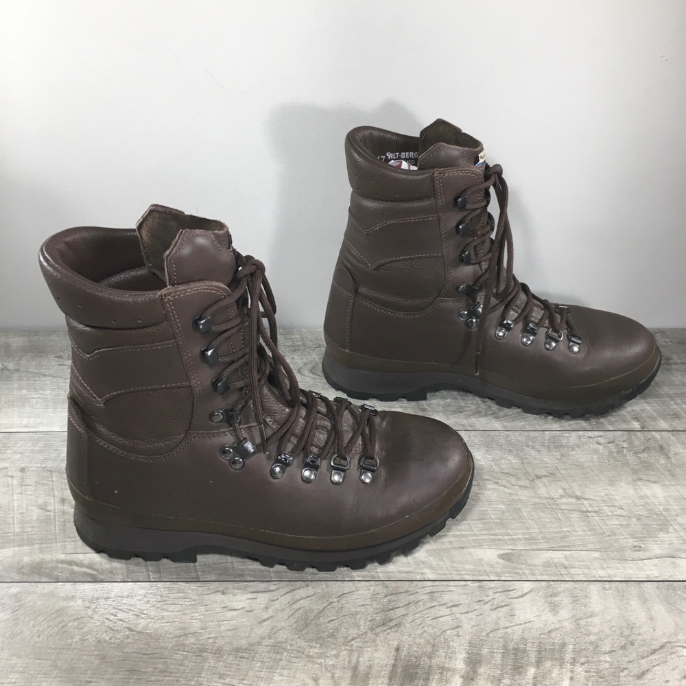 Alt-Berg Defender Combat Leather Hiking Backpacking Trail Work Mens Boots Size 8 - Picture 3 of 11